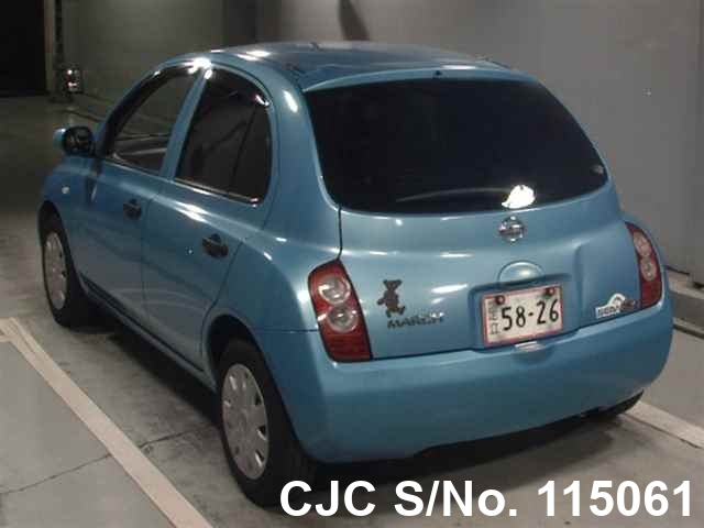 2002 Nissan March Blue For Sale Stock No 115061 Japanese Used Cars