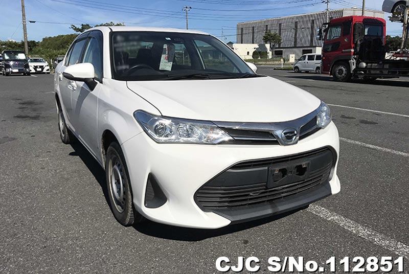 2018 Toyota Corolla Axio White for sale | Stock No. 112851 | Japanese ...