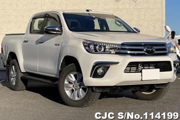 2018 Toyota Hilux White for sale | Stock No. 114199 | Japanese Used ...