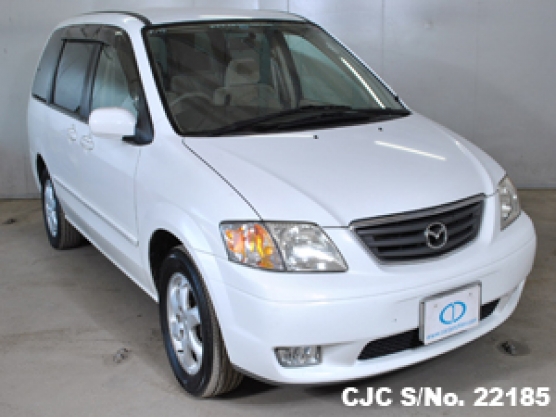 2001 Mazda MPV White for sale | Stock No. 22185 | Japanese Used 