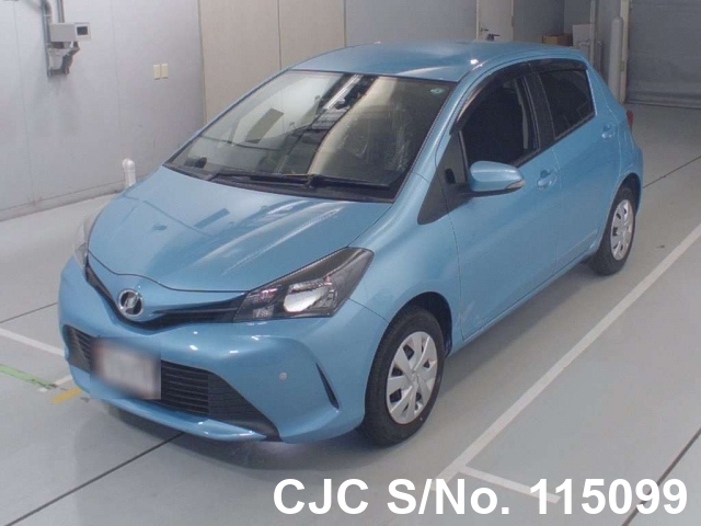 2014 Toyota Vitz Blue For Sale | Stock No. 115099 | Japanese Used Cars ...