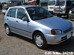 1997 Toyota Starlet Silver for sale | Stock No. 24219 | Japanese Used ...