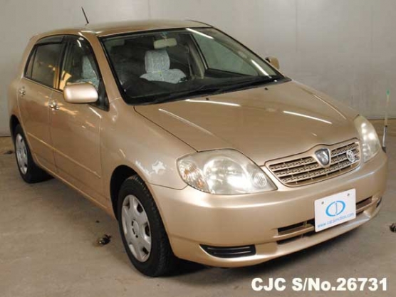 2001 Toyota Allex Gold for sale | Stock No. 26731 | Japanese Used Cars ...