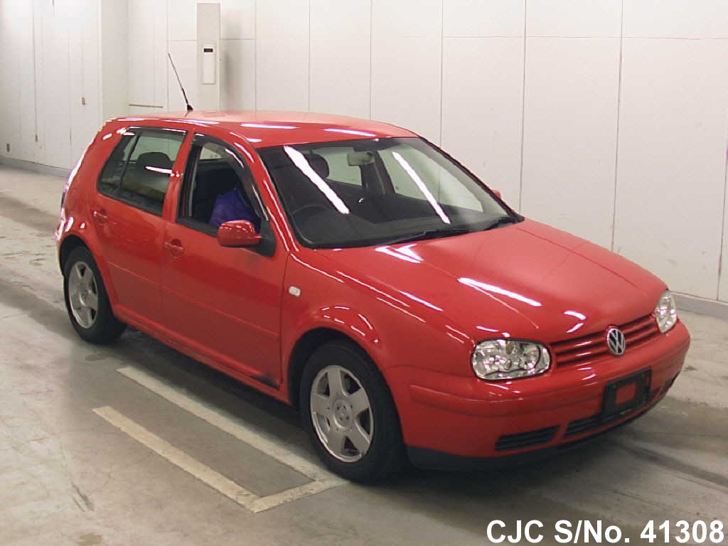 2000 Volkswagen Golf Red for sale | Stock No. 41308 | Japanese Used ...