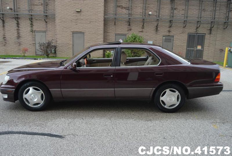 1999 Left Hand Lexus LS400 Wine Red for sale | Stock No. 41573 | Left ...