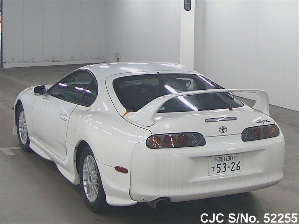 1996 Toyota Supra White for sale | Stock No. 52255 | Japanese Used Cars ...