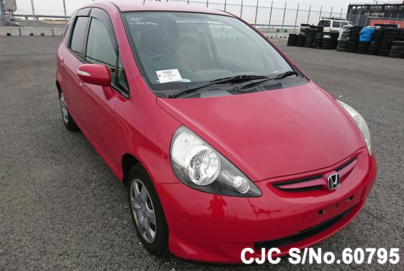 2007 Honda Fit Red for sale | Stock No. 60795 | Japanese Used Cars 