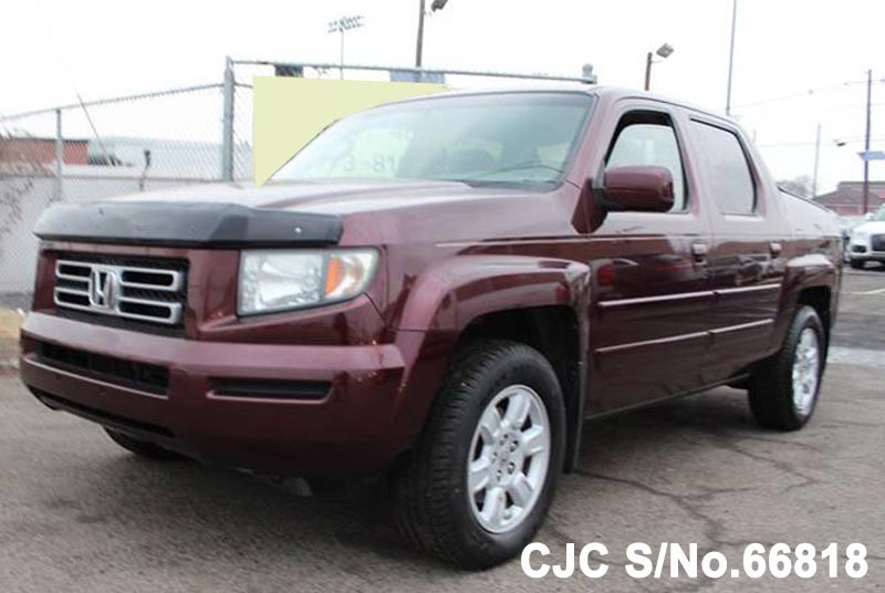 2007 Left Hand Honda Ridgeline Burgundy For Sale 