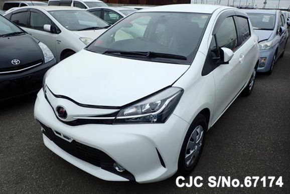 2015 Toyota Vitz Pearl for sale | Stock No. 67174 | Japanese Used 