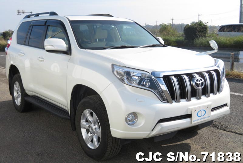 2014 Toyota Land Cruiser Prado White for sale | Stock No. 71838 ...