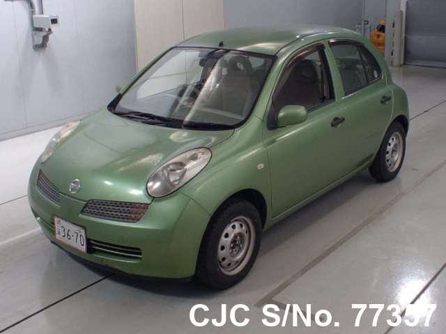 2004 Nissan March Green  for sale Stock No 77357 