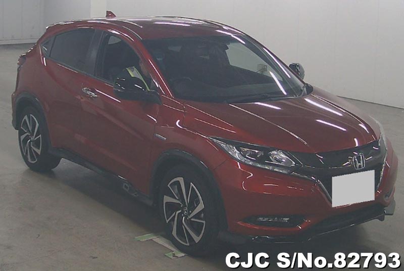 18 Honda Vezel Hybrid Red For Sale Stock No 793 Japanese Used Cars Exporter