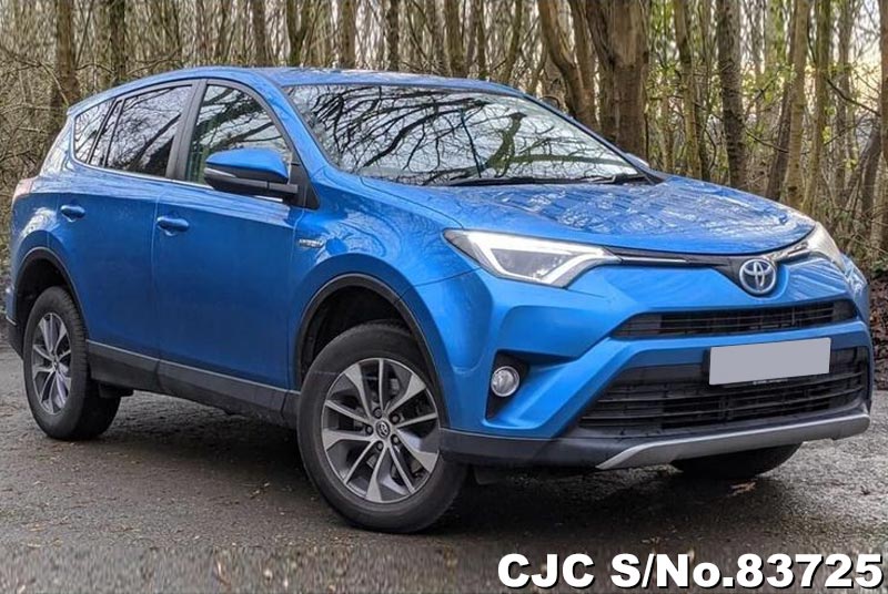 2016 Toyota Rav4 Hybrid Blue for sale | Stock No. 83725 | Japanese Used ...