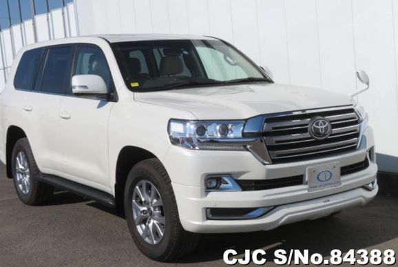 2019 Toyota Land Cruiser White for sale | Stock No. 84388 | Japanese ...