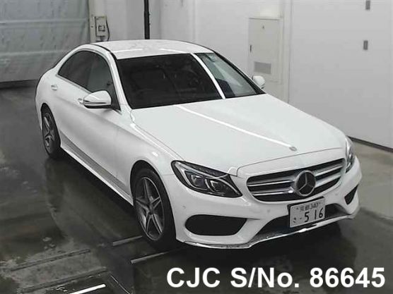 2016 Mercedes Benz C Class White for sale | Stock No. 86645 | Japanese ...