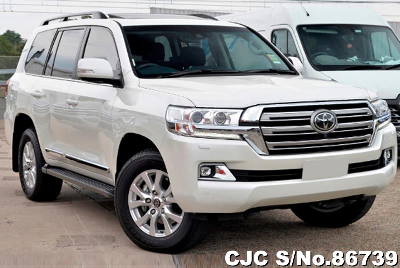 2020 Toyota Land Cruiser White for sale | Stock No. 86739 | Japanese ...