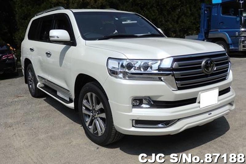 2020 Toyota Land Cruiser White for sale | Stock No. 87188 | Japanese ...