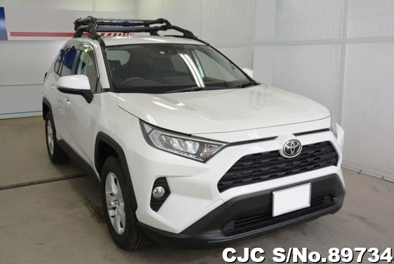 2019 Toyota Rav4 White for sale | Stock No. 89734 | Japanese Used Cars ...