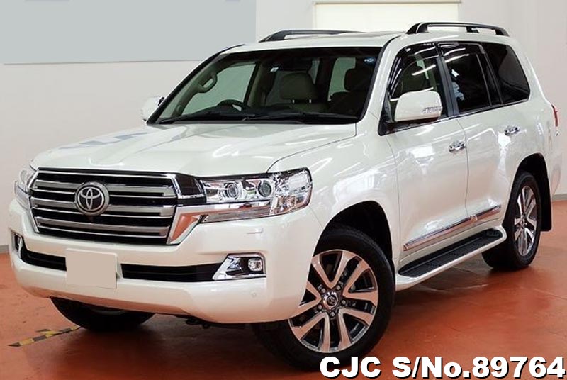 2018 Toyota Land Cruiser White for sale | Stock No. 89764 | Japanese ...