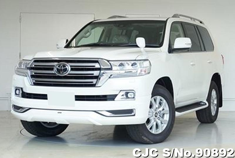 2020 Toyota Land Cruiser White for sale | Stock No. 90892 | Japanese ...