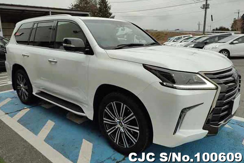 2019 Lexus LX 570 White for sale | Stock No. 100609 | Japanese Used ...