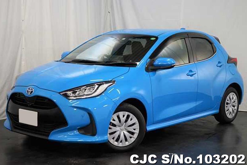 2020 Toyota Yaris Blue for sale | Stock No. 103202 | Japanese Used Cars ...