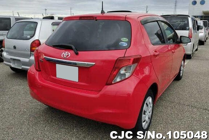 2014 Toyota Vitz Red for sale | Stock No. 105048 | Japanese Used Cars ...