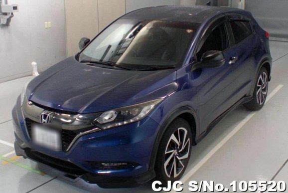 Honda Vezel in Blue Metallic for Sale Image 3