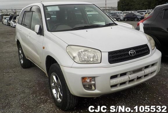 2001 Toyota Rav4 White for sale | Stock No. 105532 | Japanese Used Cars