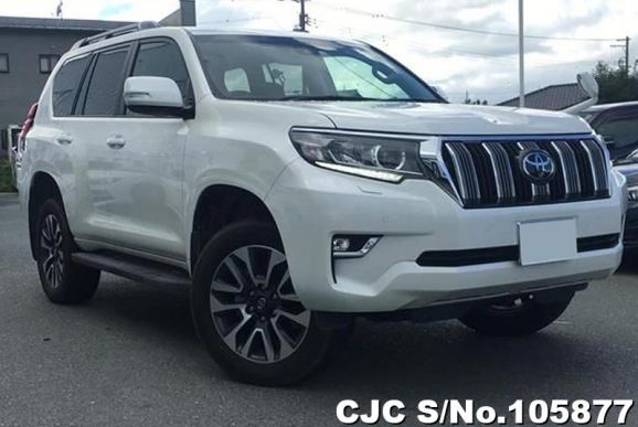 Toyota Land Cruiser Prado in White Pearl for Sale Image 0