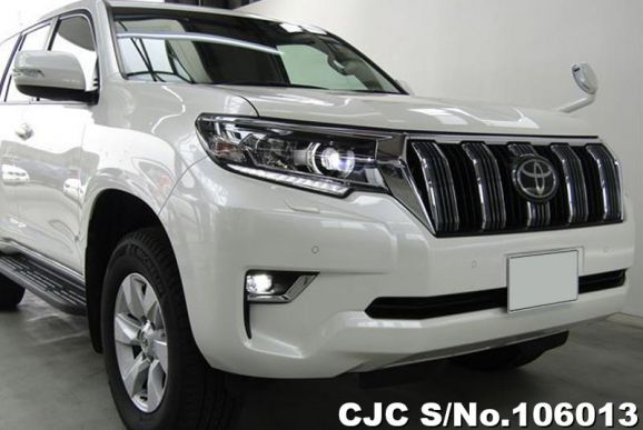 Toyota Land Cruiser Prado in Pearl White for Sale Image 1