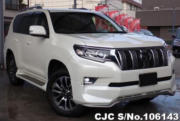 Toyota Land Cruiser Prado in Pearl White for Sale Image 0