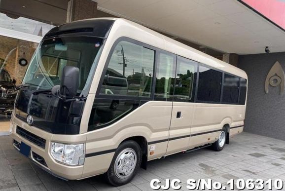 Toyota Coaster in Beige for Sale Image 3