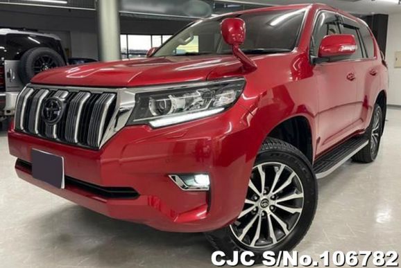 Toyota Land Cruiser Prado in Red for Sale Image 3