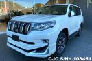 Toyota Land Cruiser Prado in White for Sale Image 3