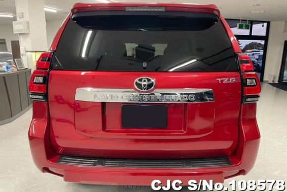 Toyota Land Cruiser Prado in Red for Sale Image 5