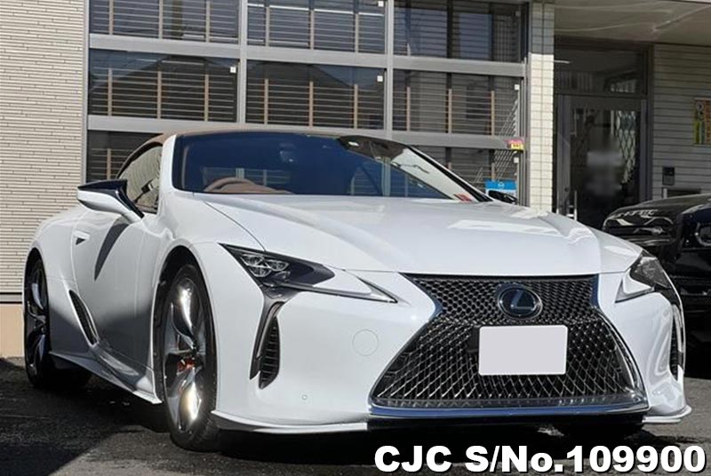 2023 Lexus LC500 White for sale Stock No. 109900 Japanese Used Cars